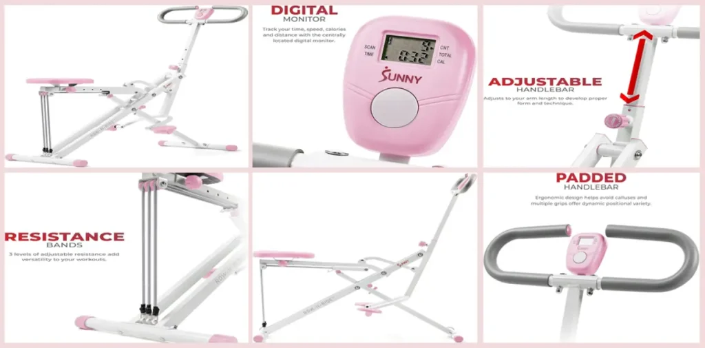 the Sunny Health & Fitness Row-N-Ride Squat Assist Trainer the Sunny Health & Fitness Row-N-Ride Squat Assist Trainer