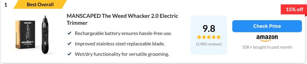 10 Best Ear Hair Trimmer: In-Depth Reviews and Buyer’s Guide 2025 1 Best Ear Hair Trimmer1