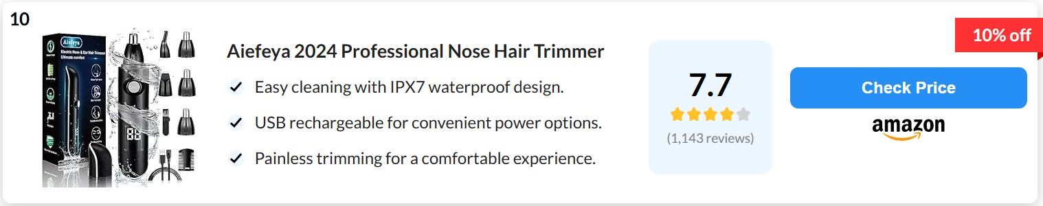 Best Ear Hair Trimmer10 Best Ear Hair Trimmer10