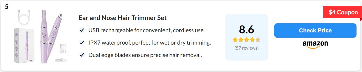 Best Ear Hair Trimmer5 Best Ear Hair Trimmer5